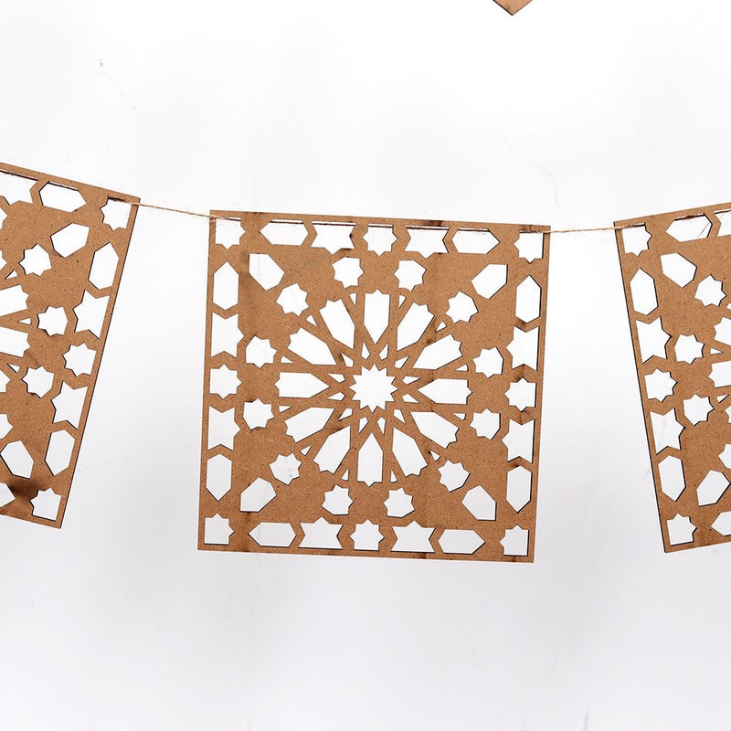 Ramadan Mubarak Wood Banner Set