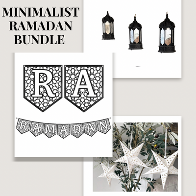 Minimalist Ramadan Bundle (black and white)