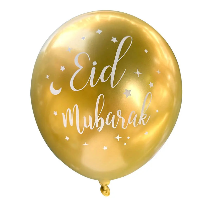 Eid Mubarak Balloons set - Black and gold