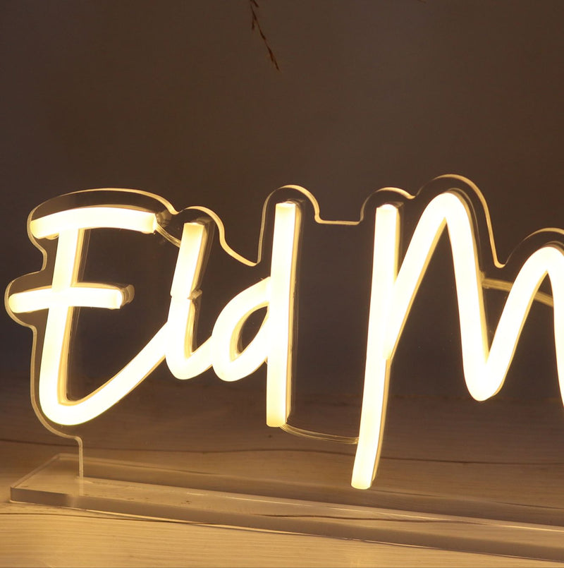 Eid Mubarak Standing Neon Sign